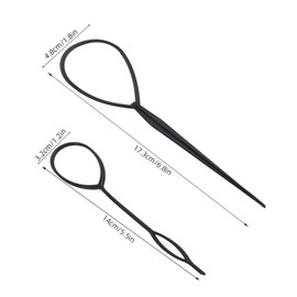 minkissy Piece Boys and Girls Hair Braider Tool Set Gentle Hair Loop Styling Needles for Braids Ponytails Easy to Use for Home School