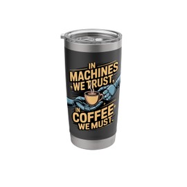 Robot Building Kit for Coffee-Loving Robotics Engineers Stainless Steel Insulated Tumbler