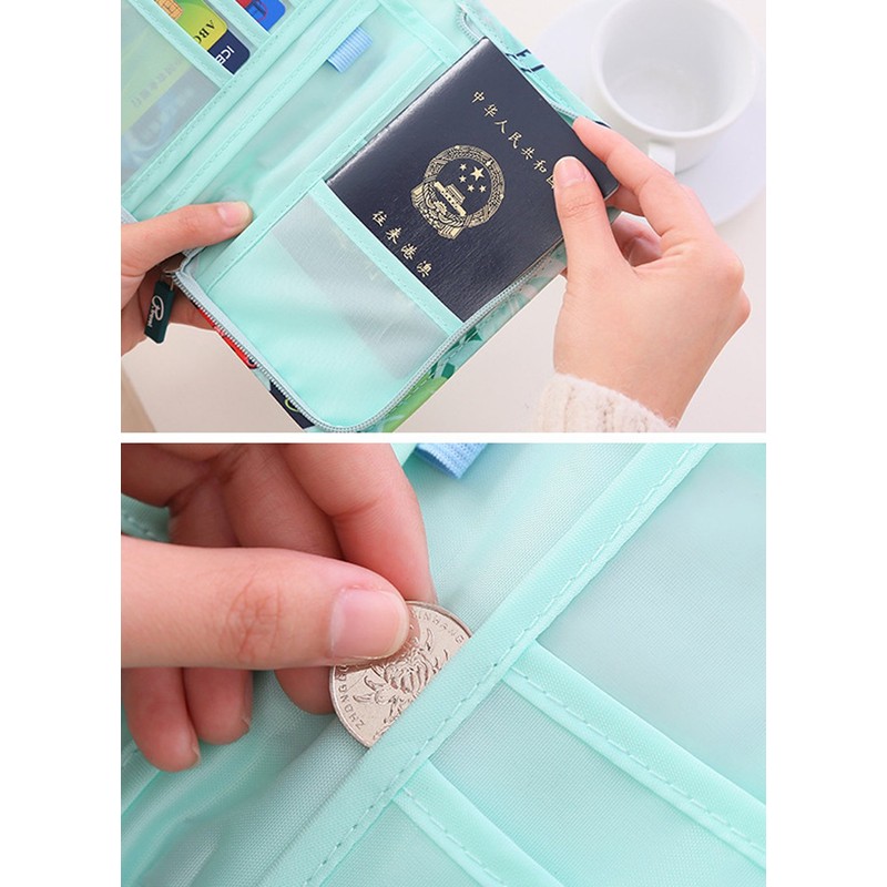 Comfysail Travel Wallet Multi-function RFID Blocking Passport Holder Passport Document