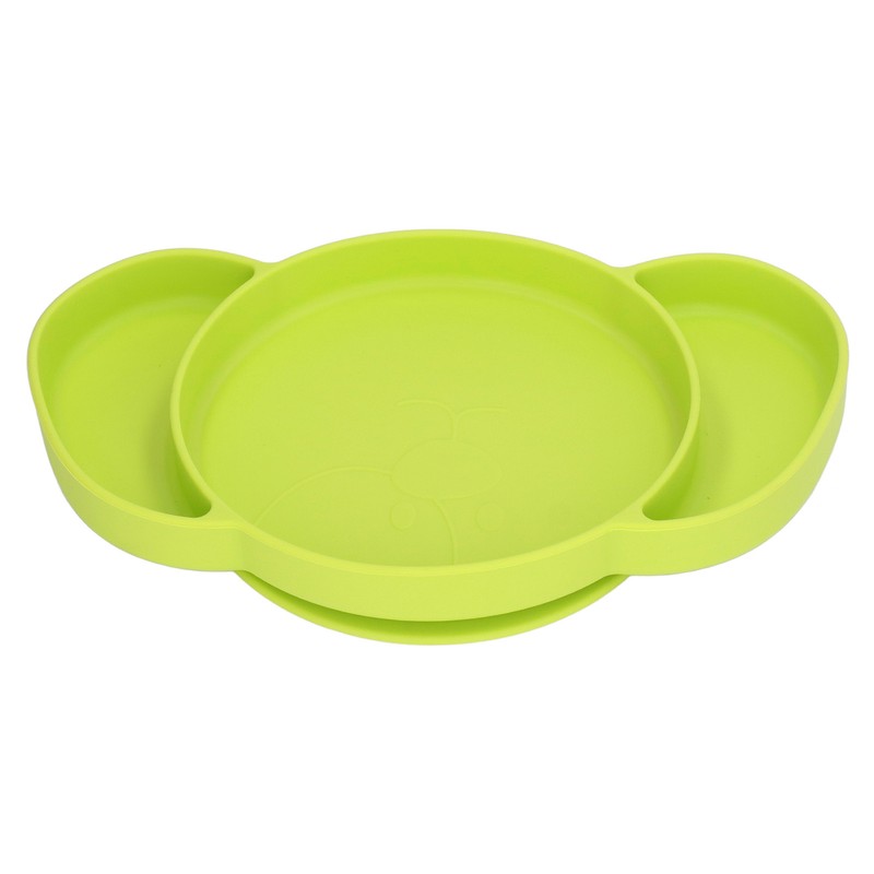 Kids Divided Plates Safe Silicone Foldable Prevent Slipping Toddler Suction