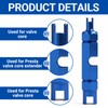 pawpoem Valve Core Remover Tool Kit Bike, Aluminum Alloy Bicycle