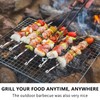 Barbecue Skewer Kabob Set, Stainless Steel BBQ Sets Includes 6