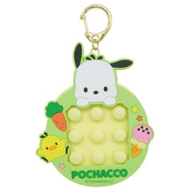 Unic SR-0082PC Key Holder, Pocchacco, Approx. W 3.1 x D 0.5 x H 3.9 inches (8 x 1.2 x 10 cm), pochacco