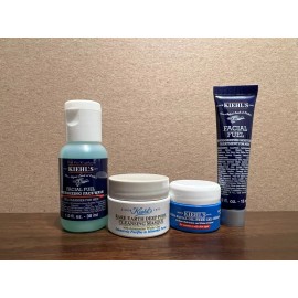 Kiehl's Juego de Viaje de 4 Piezas Combustible Facial Mascarilla Limpiadora Profunda de Poros Ultra Facial