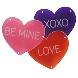 Lighted Valentines Day Window Decoration Hearts Silhouette Decor Red Pink Lights for Indoor Outdoor Use (Hearts Lights)