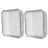 2Pcs RV Furnace Vent 4.5 X 4.5in Heavy Duty Stainless