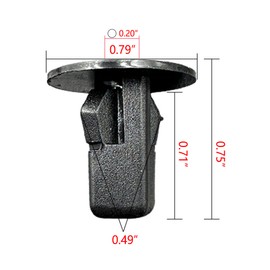 50PCS Screw Grommet Retainer,Fender Liner Wheelhouse Liner Clips, Nylon Nut Retainer Replacement for Toyota 90189-06013 K55 Camry Corolla Highlander Tundra Tacoma Sequoia