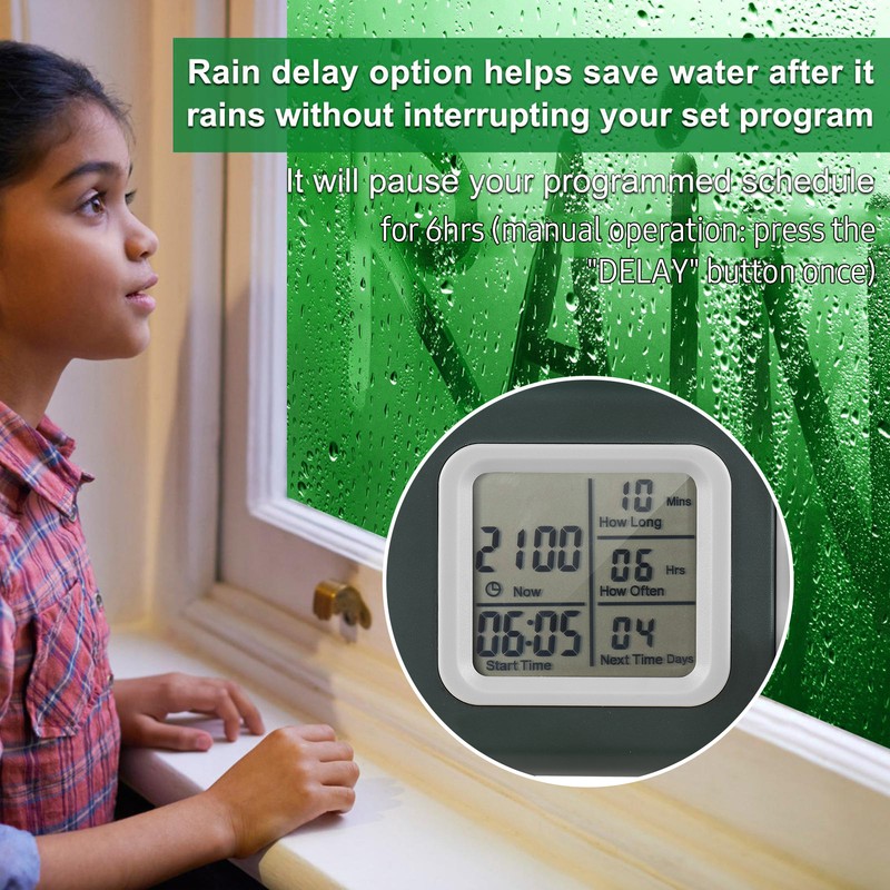 Digital Automatic Watering Timer Programmed Garden Irrigation Timer Hose Faucet