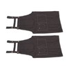 2 Pcs Black Cotton Apron Kitchen Breathable Oil Resistant Apron