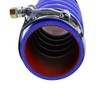 2PCS Silicone Upper Radiator Hoses with Clamps 2.5" ID Compatible