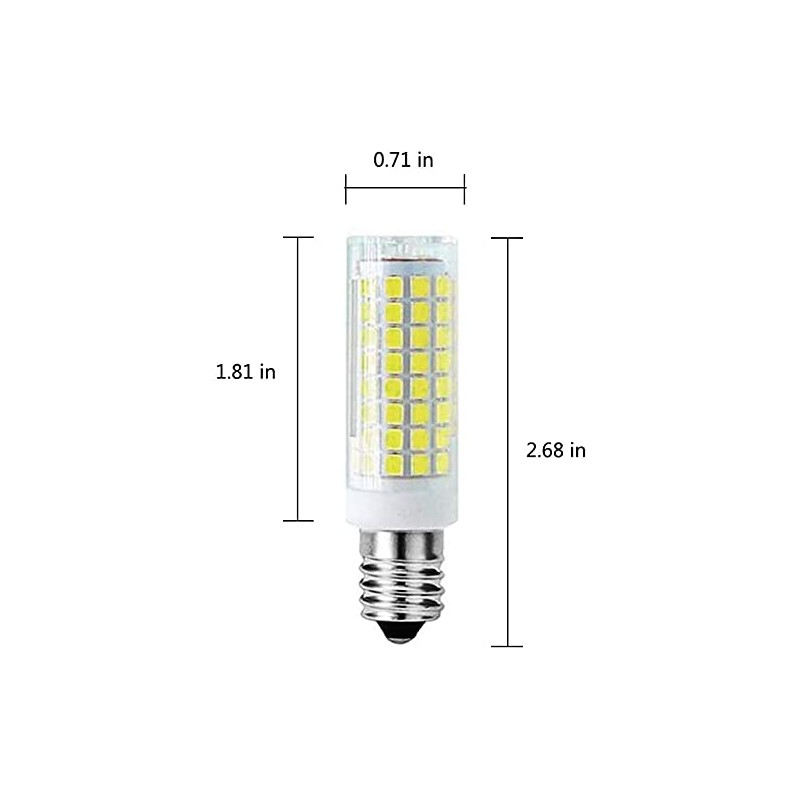 E14 10W Dimmable Chandelier LED Light Bulb(6 Pack), 6000K Daylight