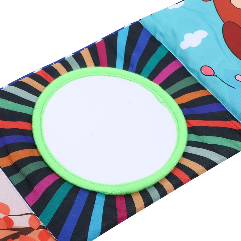 Infant Crib Cloth Book Cute Animal Learning Rattle Distorting Mirror