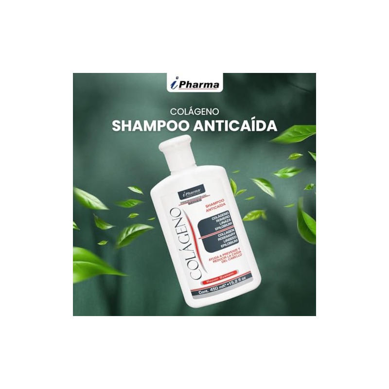 Shampoo Anticada con Colgeno Romero Linaza, Ayuda a reducir la