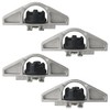APPERFiT Deck Rail Tie Down Anchors Bed Cleats (Aluminum) 4pcs