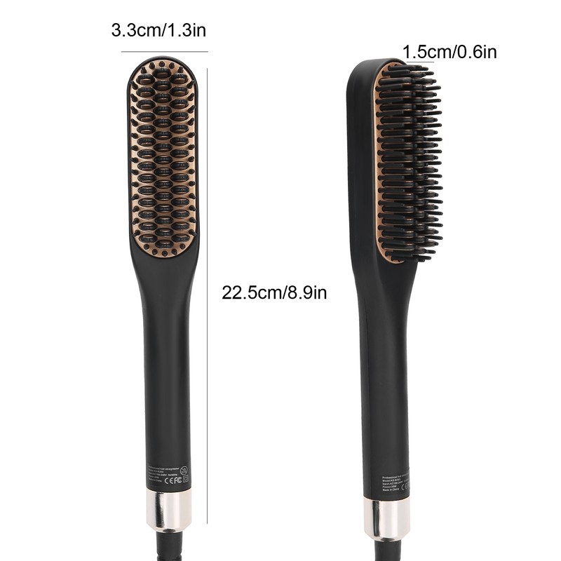 Electric Beard Straightening Comb Multifunctional Beard Straightener Brush for Men