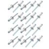 sourcing map Aluminum/Steel Open End Blind Rivets 6 mm x