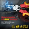 CRIPOP Insulated Linesmen's Pliers with Tool Storage Case, 9 Inch