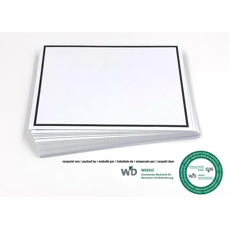 25 Mourning Envelopes, C5 225 x 157 mm, with Black