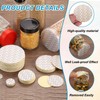 PATIKIL 58mm/2.28" Foam Lid Liner 120pcs Adhesive Round PS Pressure