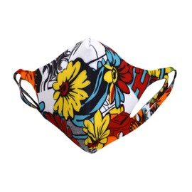 CANYON SRLS Protective tape, washable, reusable, sanitary elastic filter, made in Italy - Fiori, size: 56