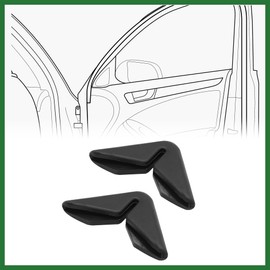 Motoforti 2pcs Black Universal Auto Car Side Door Edge Corner Guard Protector Long-lasting