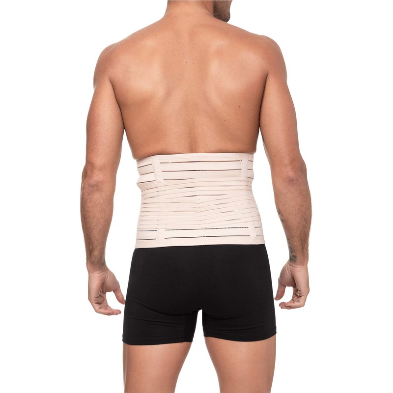 Channo Men's Women's Double Fit Strong Back Belt, Beige (vison).