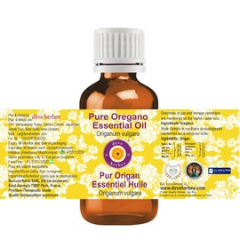 dève herbes Oregano Essential Oil (Origanum vulgare) Pure | Non-Sticky | Non-Greasy | Lightweight | Men & Women | All Skin Types | Steam Distilled 30ml (1 oz)