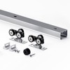 EaseLife 7FT/84in Sliding Pocket Door Hardware Kit,Aluminum Box Rail Kit,Commercial