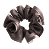 VingTAINE HS-6-BK Satin Scrunchie Hair Accessories, Black