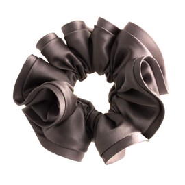 VingTAINE HS-6-BK Satin Scrunchie Hair Accessories, Black
