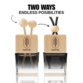 Native Car Air Freshener Diffuser – Inspired by Aventus | Long-Lasting Car Cologne & Perfume Scents for Men & Women | Cute Car Accessories & Odor Eliminator | Alcohol-Free | Set of 2 x 8ml Bottles