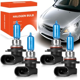 OQSNCV Fit for Hyundai Elantra (2019-2024) High Performance Halogen Headlight Bulbs, 9005 High Beam+ 9005 Low Beam Headlamp Replacement Bulbs Kit 100W 4200K, Pack of 4