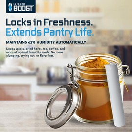 Boost Sticks 2-Way Humidity Control Packs 62% RH for Pre Rolls with Tubes, 98mm Black Squeeze Top Containers - Pack of 20