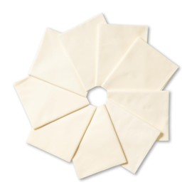 Connecting Threads 100% Cotton Ivory Fat Quarter Precuts - 10 Pieces (Ivory)