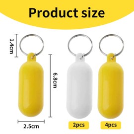 QFEHTHSK 6 Pieces Floating Keychains, Surf Diving Keychain, Fishing Keychain, Beach Travel Keychain, Summer Travel Gifts, Water Sports Accessories