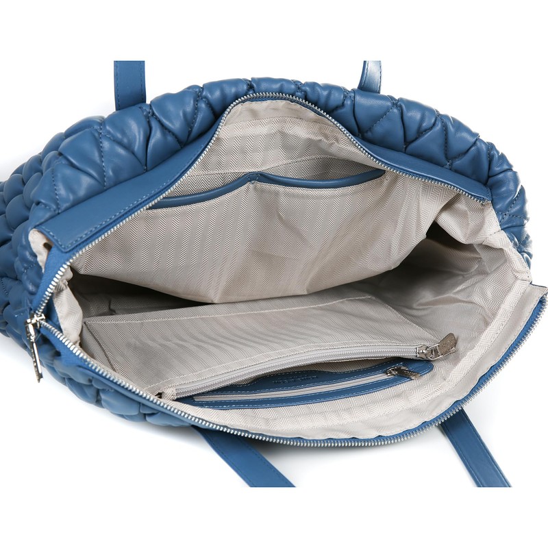 Tecpex Quilted Puffer Tote, Cotton Padded and Foldable Travel Handbag