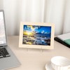 Hipiwe 3 Pack Clear Easel Display Stand Acrylic Plate Stand