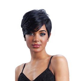 FCHW Short Pixie Cut Wigs For Women Hair Short Bob Wig With Bangs Layered Pixie Cut Wig BrazilianHair Made Wig
