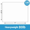 Ohuhu White Cardstock Thick Paper 100 Sheets - 8.5" x