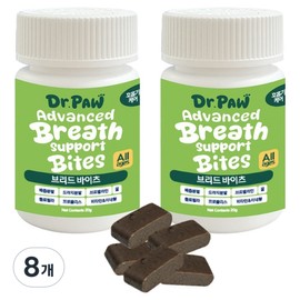 Dr. Four Dog Premium Hypoallergenic Breed Bites Nutritional Supplement, 20g, 8 Pieces, Respiratory Tract / 닥터포 강아지 프리미엄 저알러지 브리드바이츠 영양제, 20g, 8개, 호흡기기관지