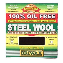 Briwax Oil-Free Steel Wool 0000 Lot of 2