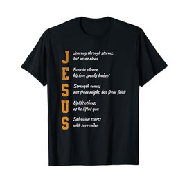 Jesus Christian Faith Love Strength God Men Women Kids T-Shirt