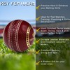 TrySalar® Cricket Practice Ball Red Leather Grade A Senior Training