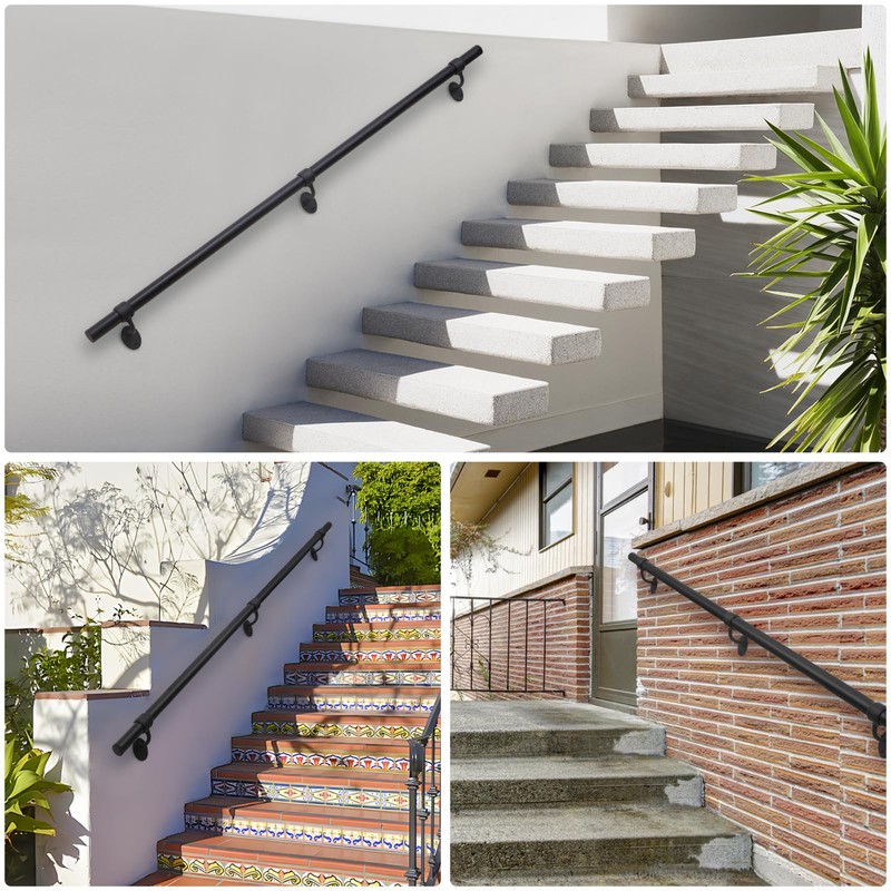 SDNBHT Stair Railing Indoor Metal Hand Rails for Indoor Stairs