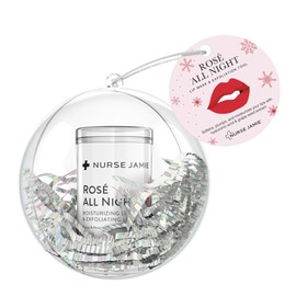 Nurse Jamie Rosé All Night - Moisturizing lip mask + Exfoliating Tool - Holiday Edition
