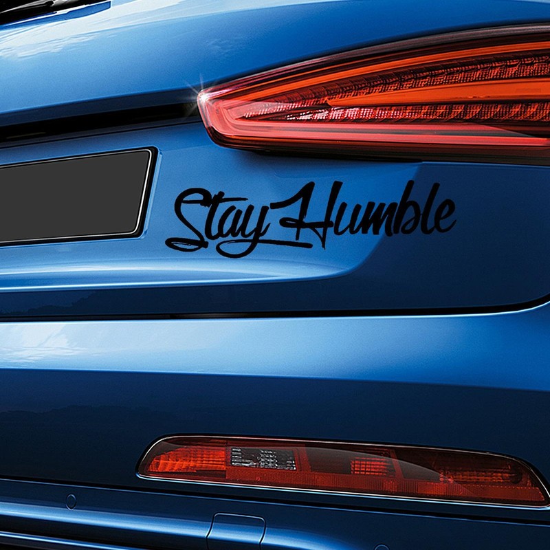 Stay Humble Windshield Sticker, Car Door Stay Humble Decal, Waterproof