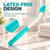 Long Handled Toilet Wiping Aid with Tissue Release Button, Ergonomic