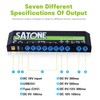 Satone Guitar Pedal Power Supply,12 DC Output(100/300/500ma) Pedal Board Power