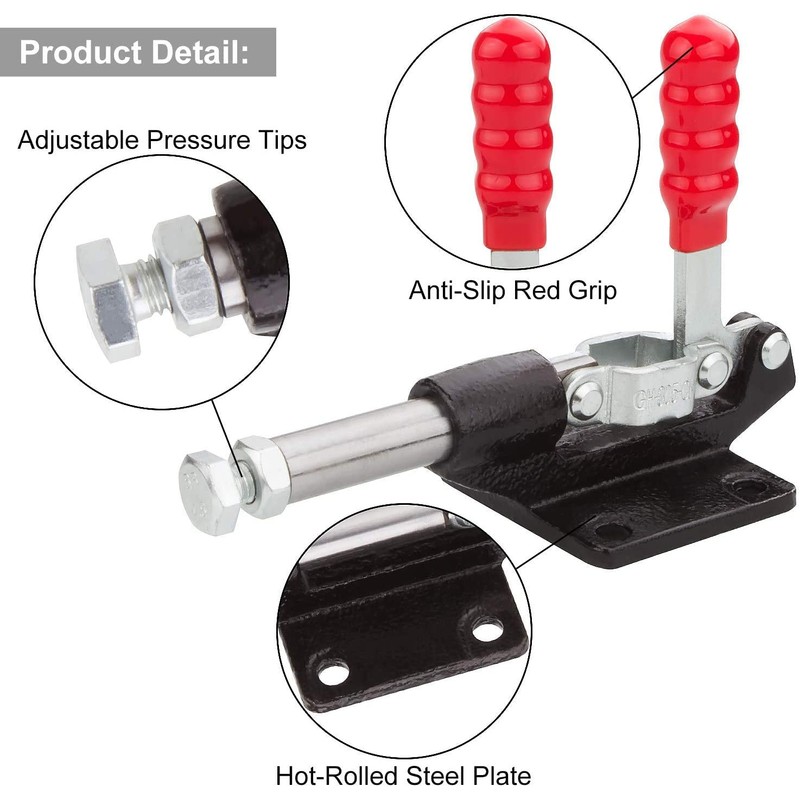 Utoolmart Adjustable Toggle Clamp, Pull Button Quick Release Push Pull
