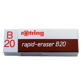 Rapid Eraser B20 Polyvynil Chloride Eraser, 22 x 66 x 13 mm